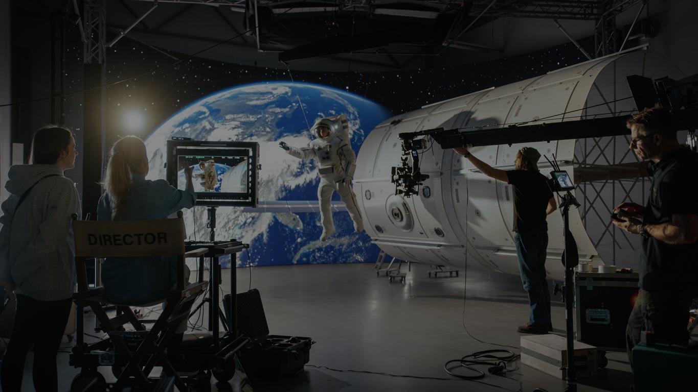 Virtual Production Cinema Stage (Dark)